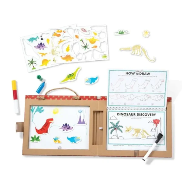 Kreativitetskuffert, Dino*Melissa & Doug Sale