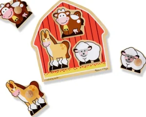 Puslespil Bondegard, 3 Brikker*Melissa & Doug Cheap