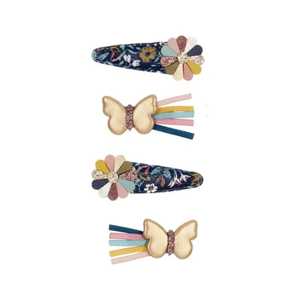 - 4 Harclips - Butterfly Winter Flora*Mimi & Lula Flash Sale