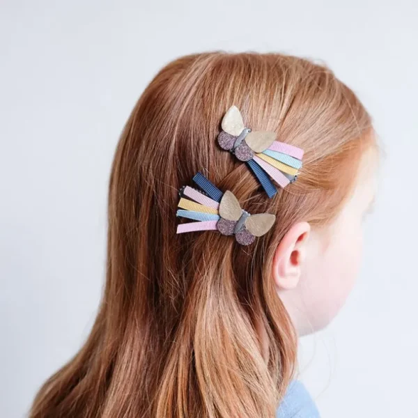 - 2 Harclips - Lucia Butterfly Winter Flora*Mimi & Lula Discount