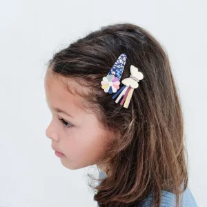 4 Harclips - Butterfly Winter Ivy*Mimi & Lula Cheap