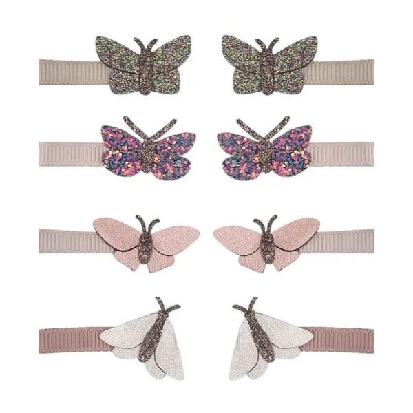 8 Harclips - Mini Rainforest Butterflies*Mimi & Lula Fashion