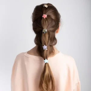 Mimi&Lula 6 Hårelastikker Med Stjerner, Rainbow*Mimi & Lula Sale