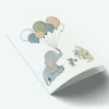 A7 Kort Elephant Balloon*Mouse & Pen Online