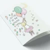 A7 Kort Fly Me To The Moon Lyserod*Mouse & Pen Online