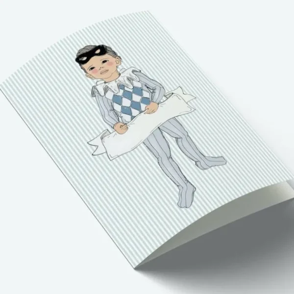 A7 Kort Harlekin Boy*Mouse & Pen Flash Sale