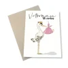 A6 Kort Velkommen Til Verden Pink*Mouse & Pen Cheap