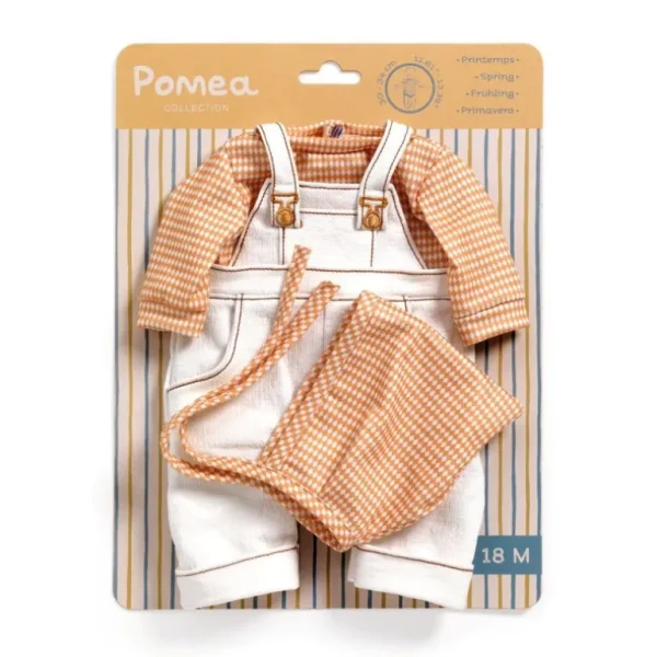 Pomea Dukketøj - Saet Med Overalls, Cannelle*Djeco Clearance