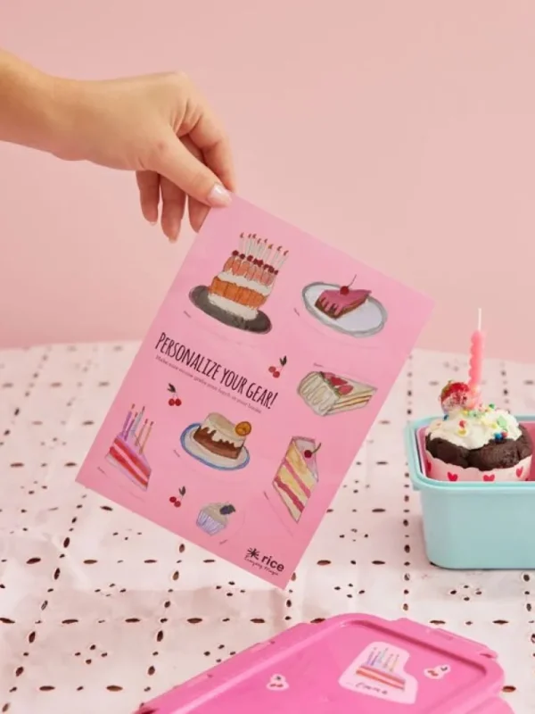 Klistermærker - Pink - Sweet Cake*RICE Store