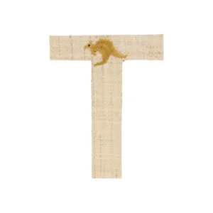 Raffia Klistermærker - T - Kaenguro*RICE Fashion