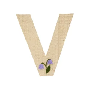 Raffia Klistermærker - V - Blomst*RICE Outlet