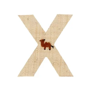 Raffia Klistermærker - X - Kamel*RICE Fashion