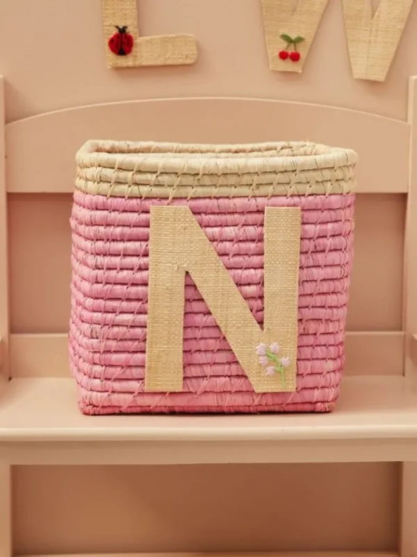 Raffia Klistermærker - N - Blomst*RICE Flash Sale