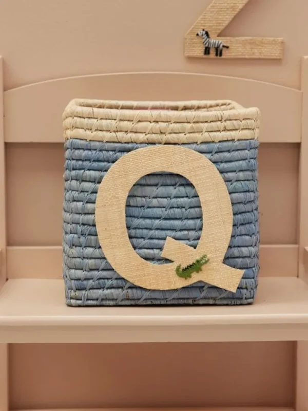Raffia Klistermærker - Q - Krokodille*RICE Sale