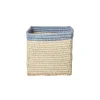 Raffia Opbevaringskurv - Nature/Bla*RICE New