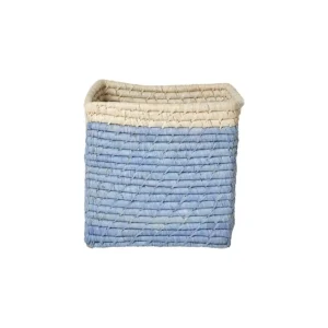 Raffia Opbevaringskurv - Bla/Natur*RICE Online