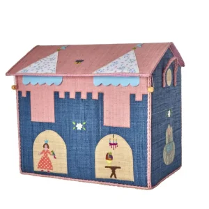 Raffia Stor Opbevaringshus - Castle*RICE New