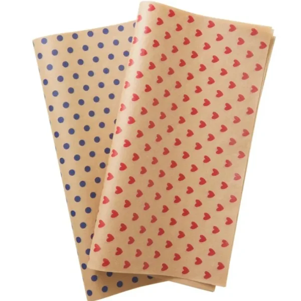 50Stk Madpapir - Prikker*RICE Clearance
