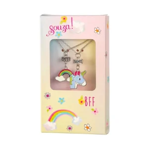 Venindehalskaeder I Gaveaeske, Unicorn/Rainbow*Souza Hot