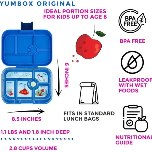 Original 6 Rum, Blue/Submarine*Yumbox Clearance