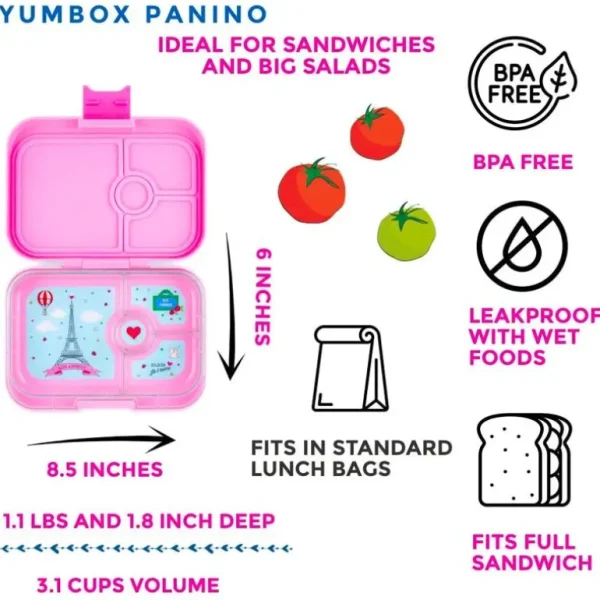 Panino 4 Rum, Fifi Pink/Paris*Yumbox Hot