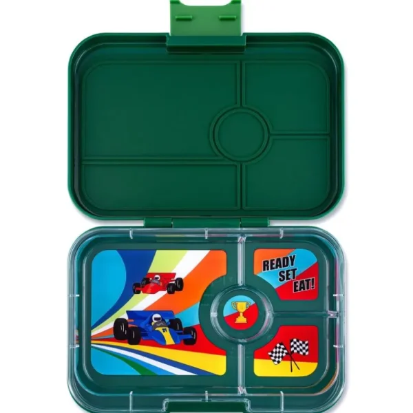 Tapas 4 Rum, Green/Race Car*Yumbox Cheap