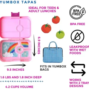 Tapas 4 Rum, Pink/Rainbow*Yumbox Store