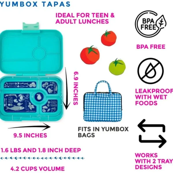 Tapas 4 Rum, True Blue/Shark*Yumbox Fashion